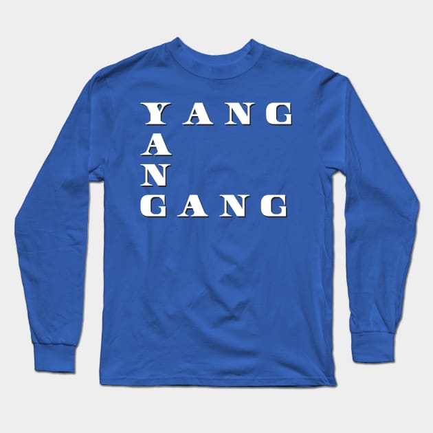 Yang Gang Long Sleeve T-Shirt by ThoughtAndMemory